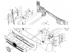 DZ14251110080,Panel lock seat and pull rod assembly,济南向前汽车配件有限公司