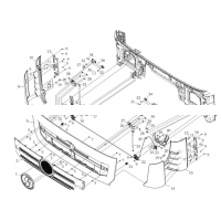 DZ14251110080,Panel lock seat and pull rod assembly,济南向前汽车配件有限公司