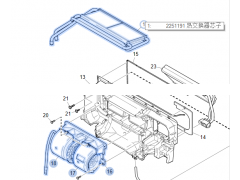 2251191,Heat exchanger core,濟(jì)南向前汽車配件有限公司