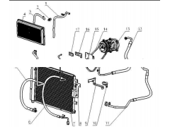 DZ14251848106,Condenser and evaporator connecting pipe,济南向前汽车配件有限公司