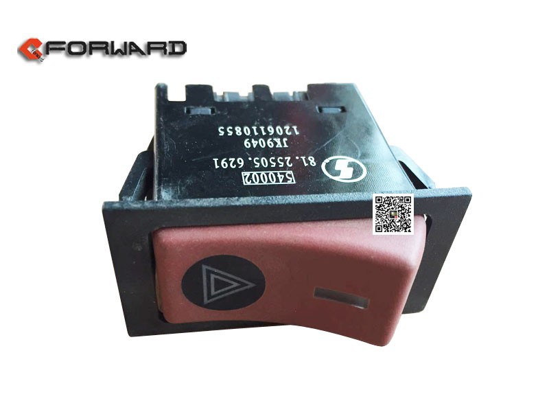 81.25505.6291,Emergency alarm warping plate switch,济南向前汽车配件有限公司