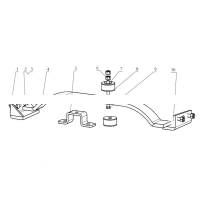 DZ96259590022,Plate spring cross beam,济南向前汽车配件有限公司