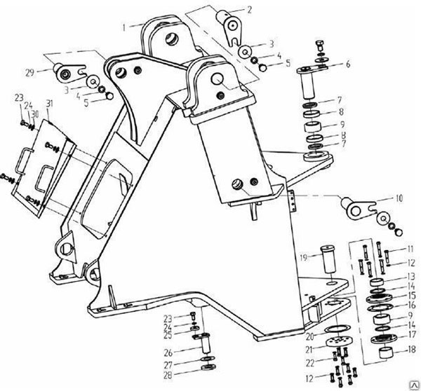 252903797,Lower hinged pin,济南向前汽车配件有限公司