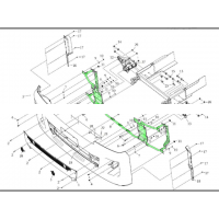DZ97189621030,Bumper mounting bracket,济南向前汽车配件有限公司