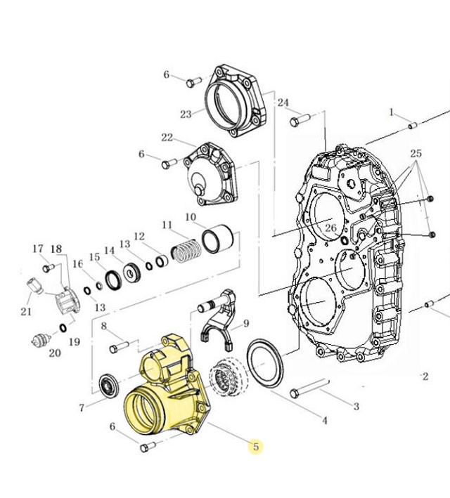 L903113K0,Front output shaft cover,济南向前汽车配件有限公司