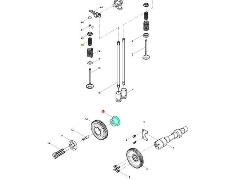 61560050044,Intermediate gear shaft,济南向前汽车配件有限公司