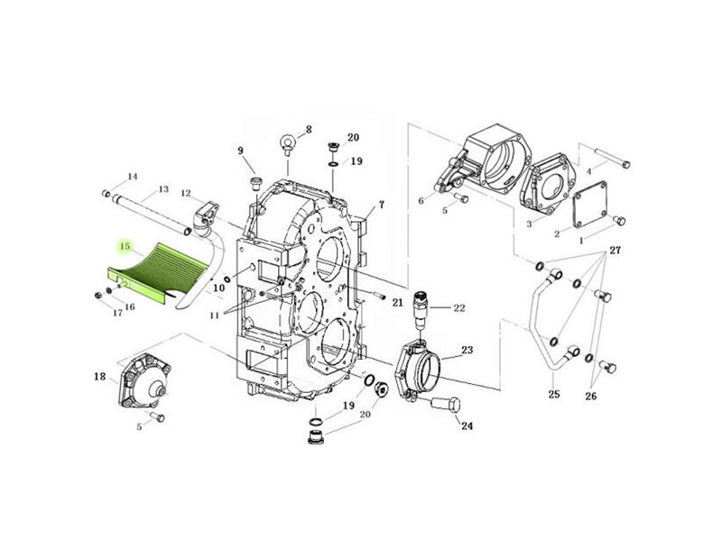 B913110100,Oil filter plate,濟(jì)南向前汽車(chē)配件有限公司