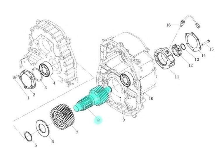 L903023900,Countershaft,濟南向前汽車配件有限公司