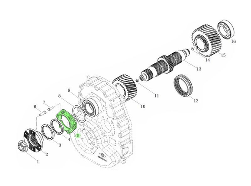 L903010900,Input shaft front bearing cover,濟(jì)南向前汽車配件有限公司