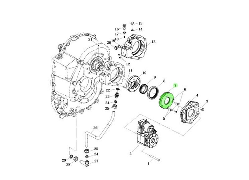 L903050100  油泵殼體,Oil pump housing,濟(jì)南向前汽車配件有限公司