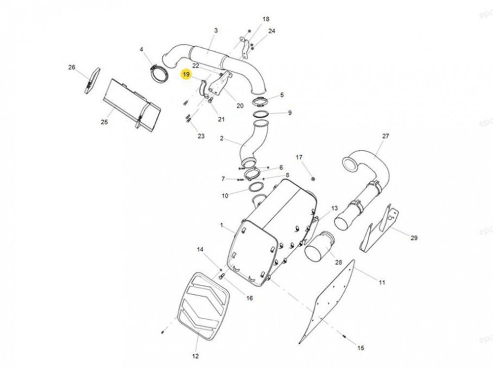 712W97420-0012  金屬軟管卡箍,Metal hose clamp,濟(jì)南向前汽車(chē)配件有限公司