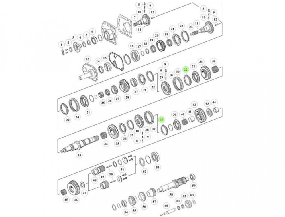 1295304004  1/2檔同步環(huán),1/2 speed sync ring,濟(jì)南向前汽車配件有限公司