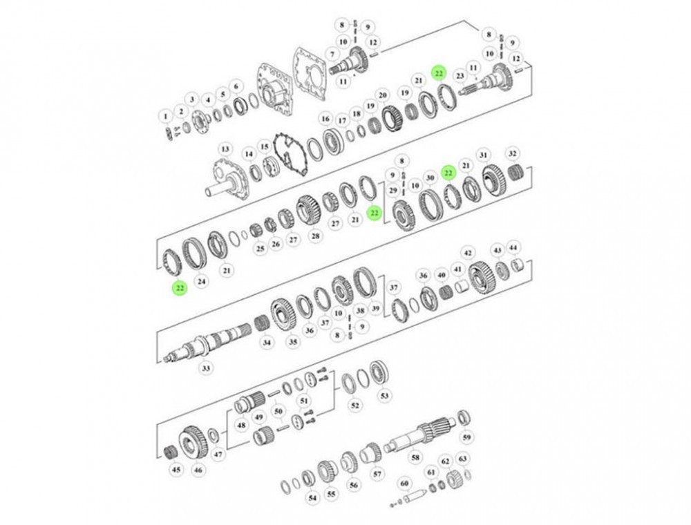 1304 304 686  3/4檔同步環(huán),3/4 speed sync ring,濟南向前汽車配件有限公司