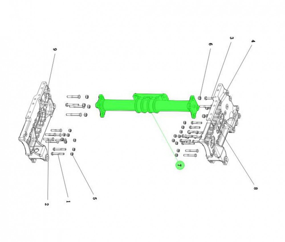 DZ96259800033  首横梁总成,Beam assembly,济南向前汽车配件有限公司