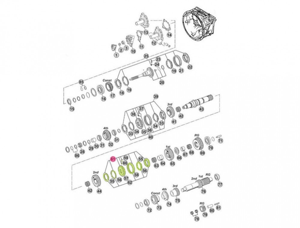 1315298060  變速箱同步器套件,Transmission synchronizer kit,濟南向前汽車配件有限公司