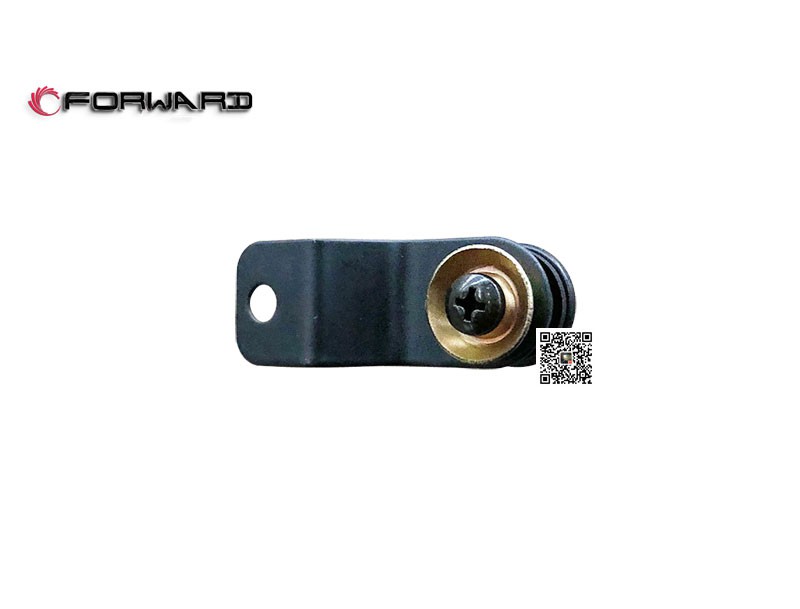 DZ14251710013  左侧窗玻璃弹簧锁铰链,Left window spring lock hinge,济南向前汽车配件有限公司