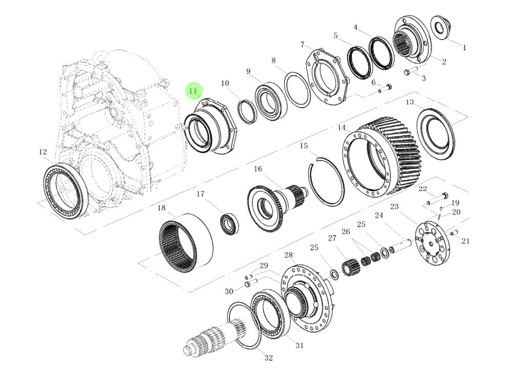 L9030317X0  差速器轴承座,Bearing housing,济南向前汽车配件有限公司
