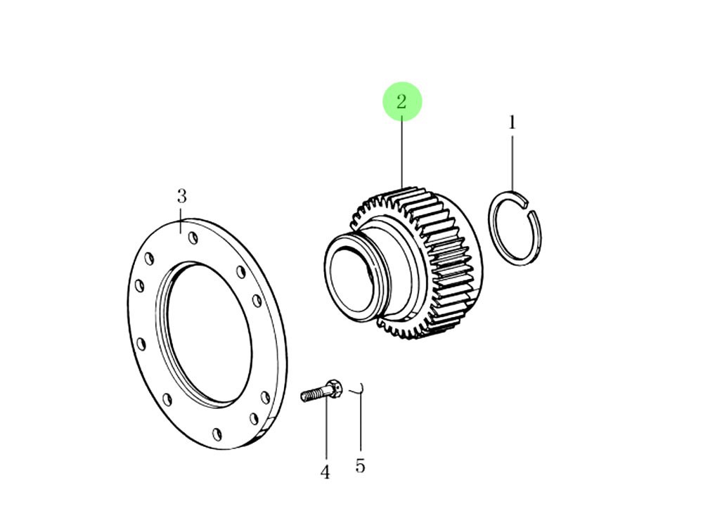 12JSD200T-1707030B 副箱驱动齿,Sub-box drive gear,济南向前汽车配件有限公司