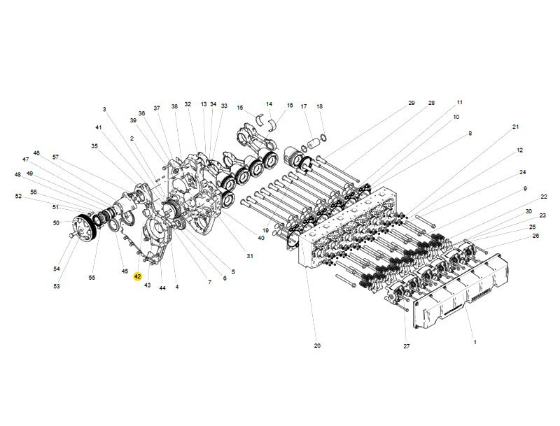 080V01305-5144,Housing covef for timing gear,济南向前汽车配件有限公司