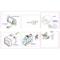 H4610153503A0  全车锁芯总成,Full lock core assembly,济南向前汽车配件有限公司