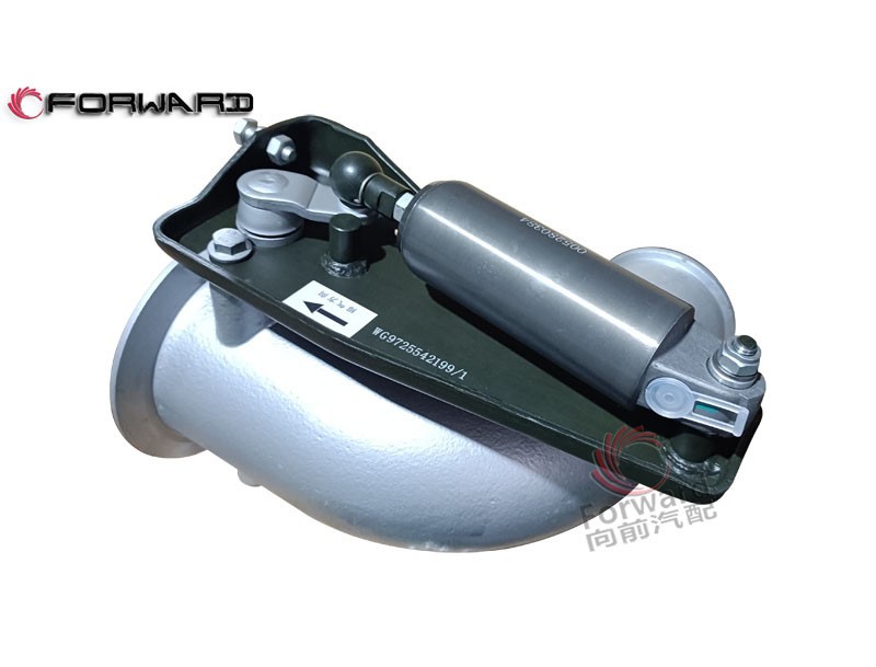 WG9725542199  EVB排氣管總成,EVB exhaust pipe assembly,濟(jì)南向前汽車(chē)配件有限公司