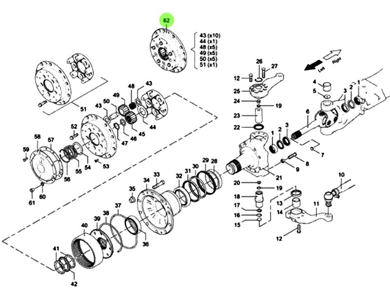 F81.35114.610101行星架分總成,Planetary frame sub assembly,濟(jì)南向前汽車配件有限公司