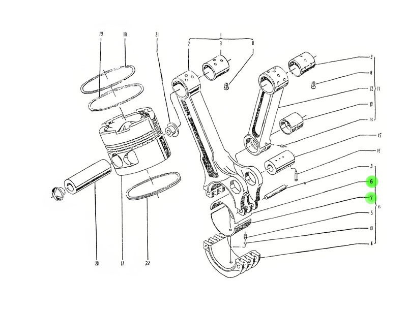 4.04.125B/4.04126  连杆轴瓦 上下,Connecting rod bearing (upper and lower),济南向前汽车配件有限公司