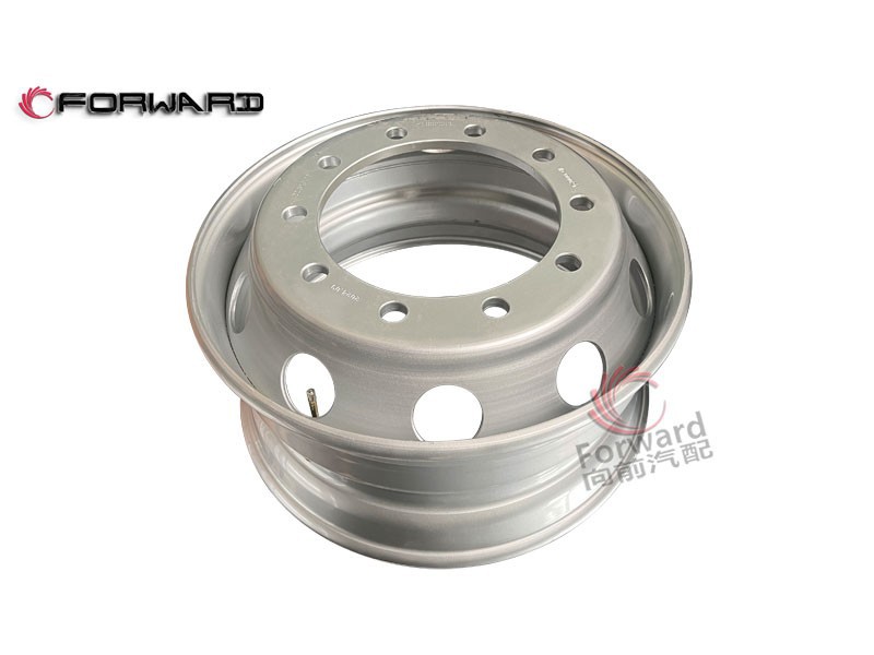DZ9325619016  9.00x22.5一件幅板式車(chē)輪總成,Rim assembly,濟(jì)南向前汽車(chē)配件有限公司