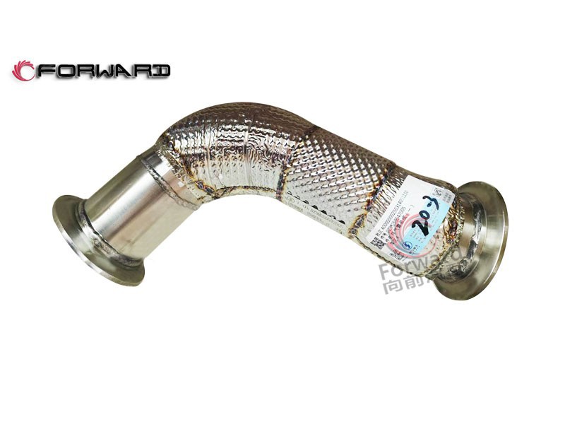 DZ9M259547005 排氣管總成（一）,Exhaust pipe Assembly (1),濟(jì)南向前汽車配件有限公司