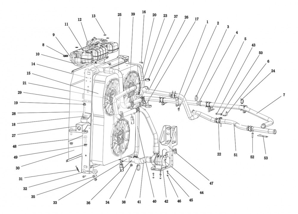 DZ96149533008  膨胀箱总成,Expansion box assembly,济南向前汽车配件有限公司