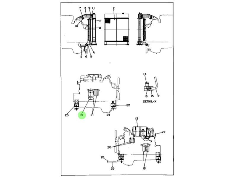 6610-51-5050  侧通滤清器芯,Side-pass filter element,济南向前汽车配件有限公司