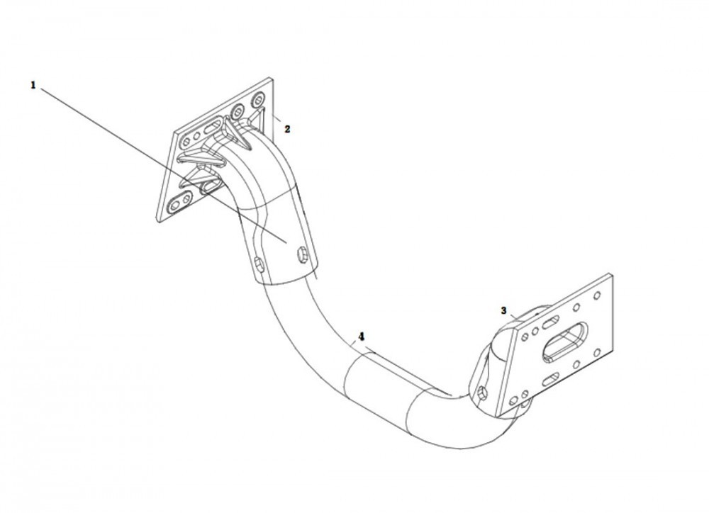 DZ96259510399  管状横梁总成,Tubular crossbeam assembly,济南向前汽车配件有限公司