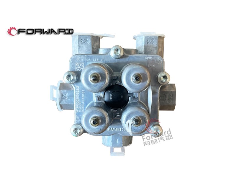 WG9000360523 四回路保护阀,Four-circuit protection valve (VOSS,济南向前汽车配件有限公司