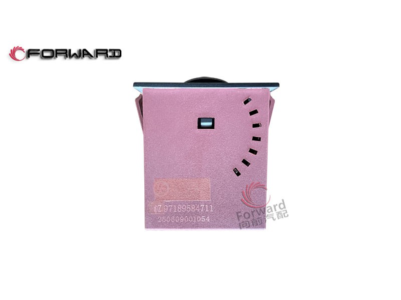 DZ97189584711前照灯(近光)高度调节开关,Headlamp (low beam) height adjustment switch,济南向前汽车配件有限公司