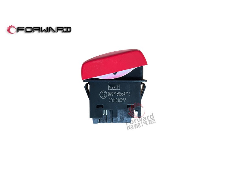 DZ97189584713 危急报警灯开关,Emergency alarm light switch,济南向前汽车配件有限公司