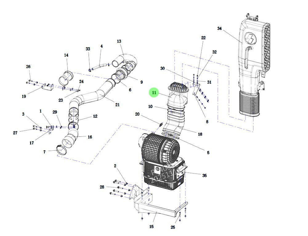 DZ97259190404  底座总成,Base assembly,济南向前汽车配件有限公司