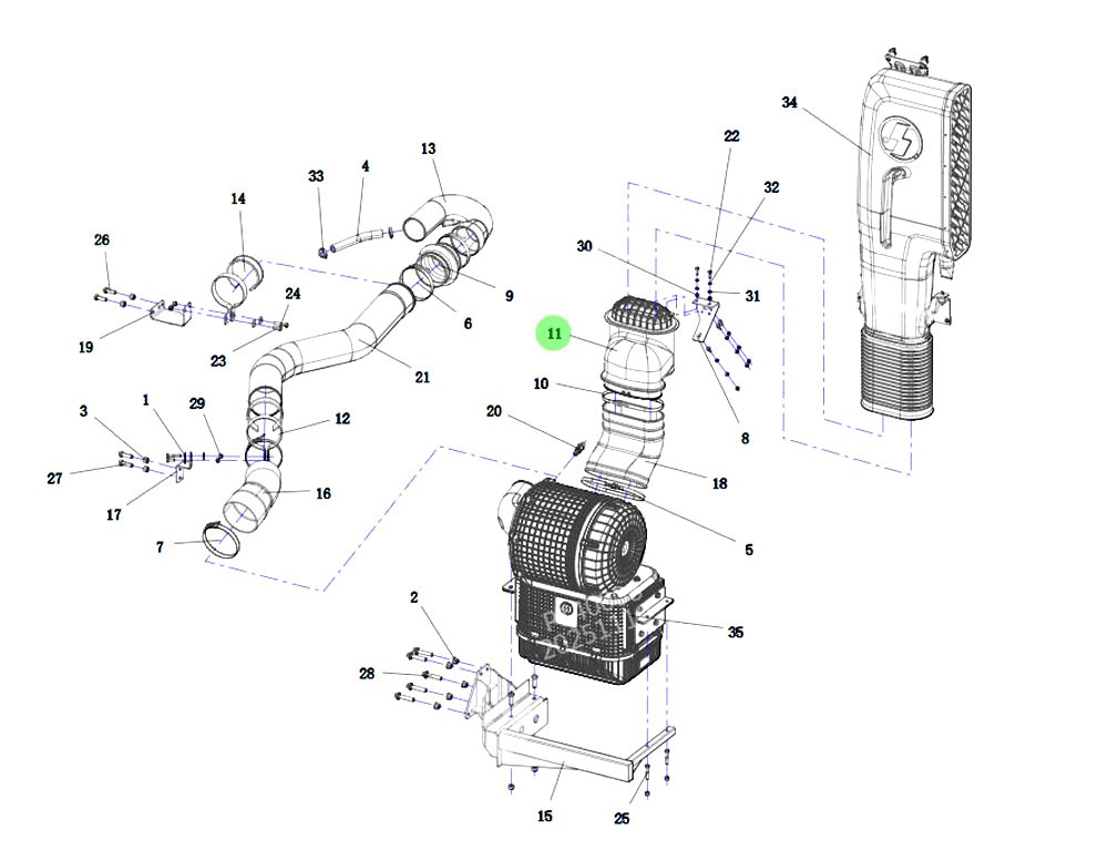 DZ93259190009 底座總成,Base assembly,濟(jì)南向前汽車配件有限公司