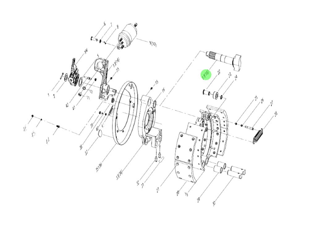 SPYA0000000151 后左凸轮轴,Rear left camshaft,济南向前汽车配件有限公司