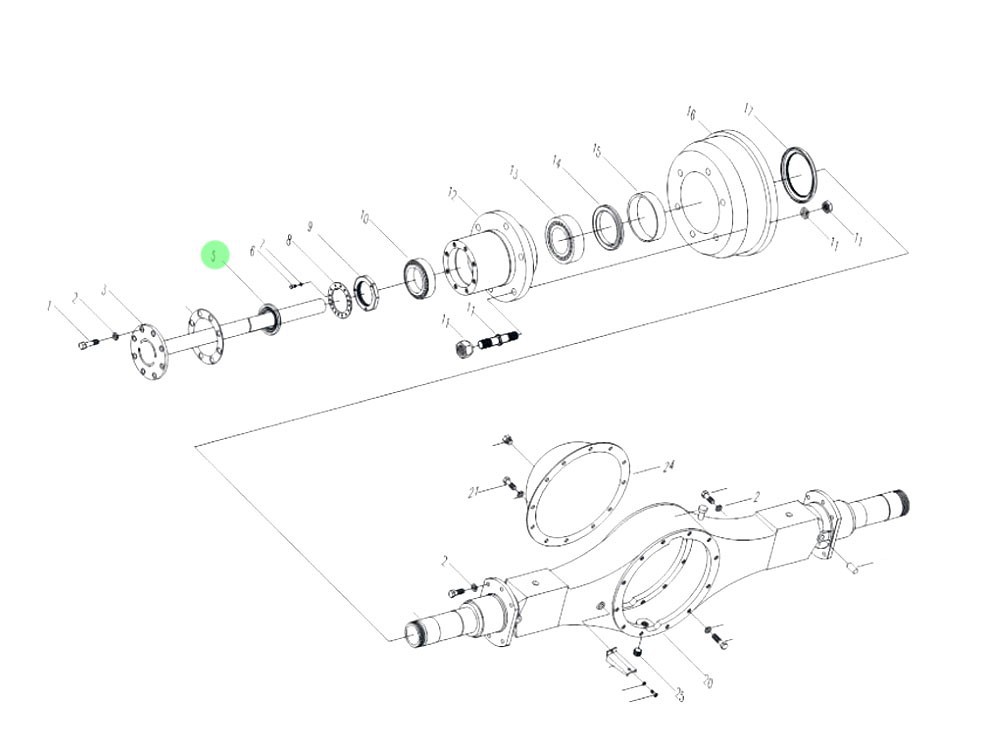 SPYA0000000030 半軸油封總成,Half shaft oil seal assembly,濟(jì)南向前汽車(chē)配件有限公司