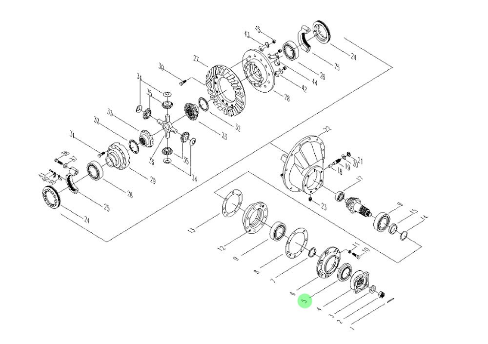 SPYA0000000093 主減速器油封,Main reducer oil seal,濟(jì)南向前汽車配件有限公司