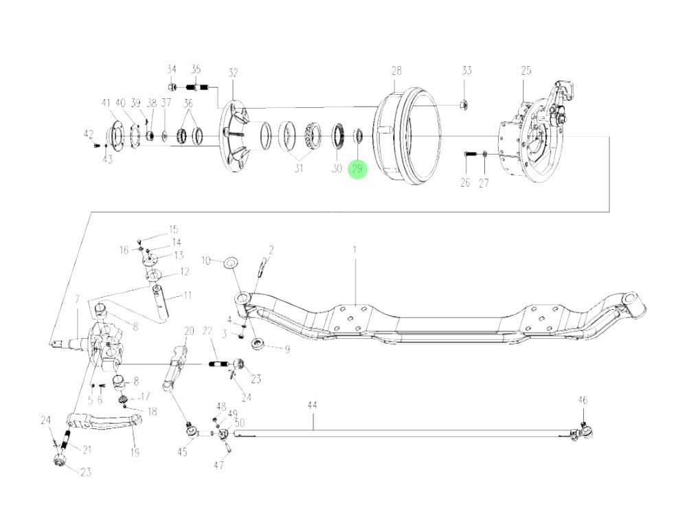 FG4003202721+995 油封座圈,Oil seal seat ring,濟(jì)南向前汽車(chē)配件有限公司