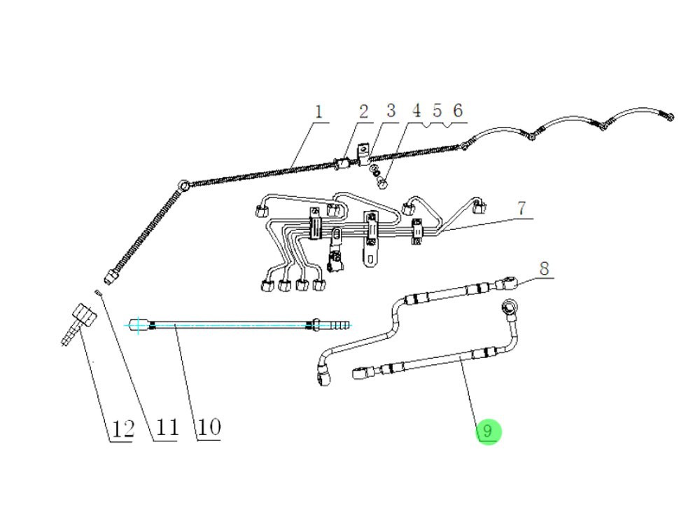 SPYJ0000003005  燃油管,Fuel pipe,济南向前汽车配件有限公司