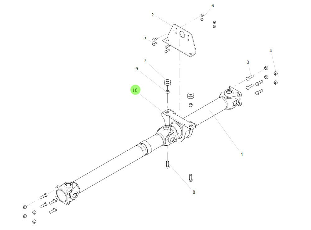 FZ980631140001 傳動軸中間支承,Intermediate support of the drive shaft,濟南向前汽車配件有限公司
