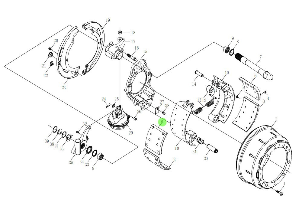 HD90109440035  制動(dòng)摩擦片,Brake friction plate,濟(jì)南向前汽車(chē)配件有限公司