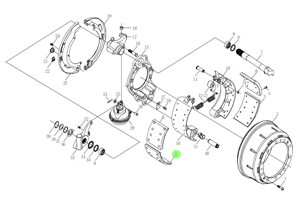 HD90109440036  制動(dòng)摩擦片,Brake friction plate,濟(jì)南向前汽車(chē)配件有限公司