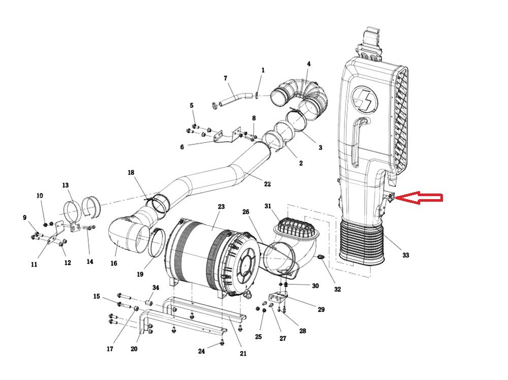 81.96210.0289  進(jìn)氣扁管下支架緩沖塊,Inlet tube lower bracket buffer block,濟(jì)南向前汽車配件有限公司