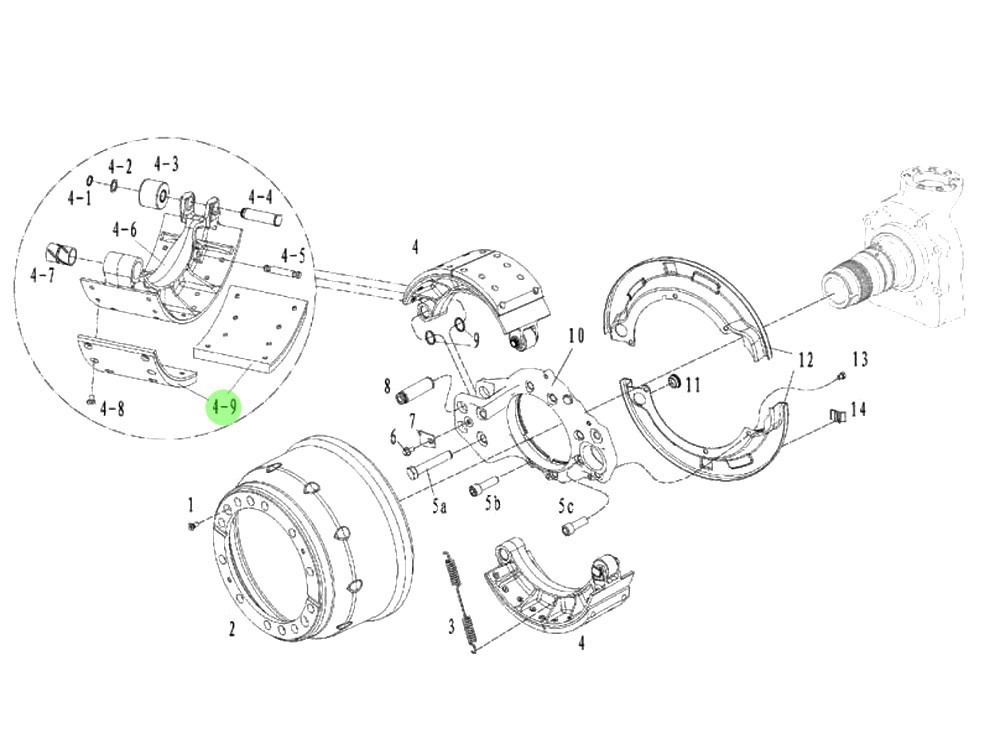 81.50221.0943-FL03 134蹄摩擦片,134 Tread Brake Pad,濟(jì)南向前汽車配件有限公司