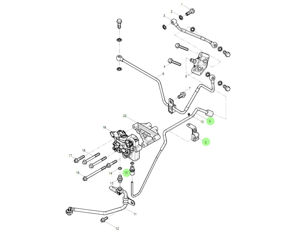 1004830072 DPM進(jìn)油管組件,DPM fuel inlet pipe assembly,濟(jì)南向前汽車配件有限公司