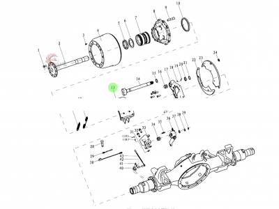 HD90129341375  制动蹄总成,Brake shoe assembly,济南向前汽车配件有限公司