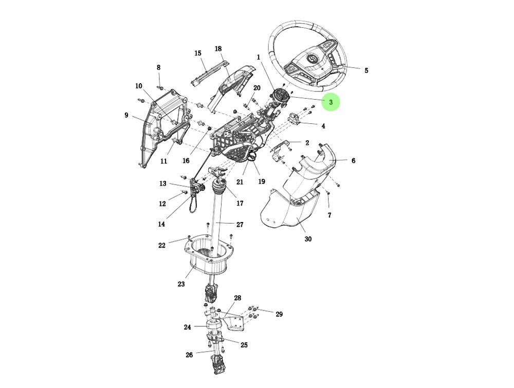 DZ9L149585907 时钟弹簧（G3/HX）,Clock spring (G3/HX),济南向前汽车配件有限公司